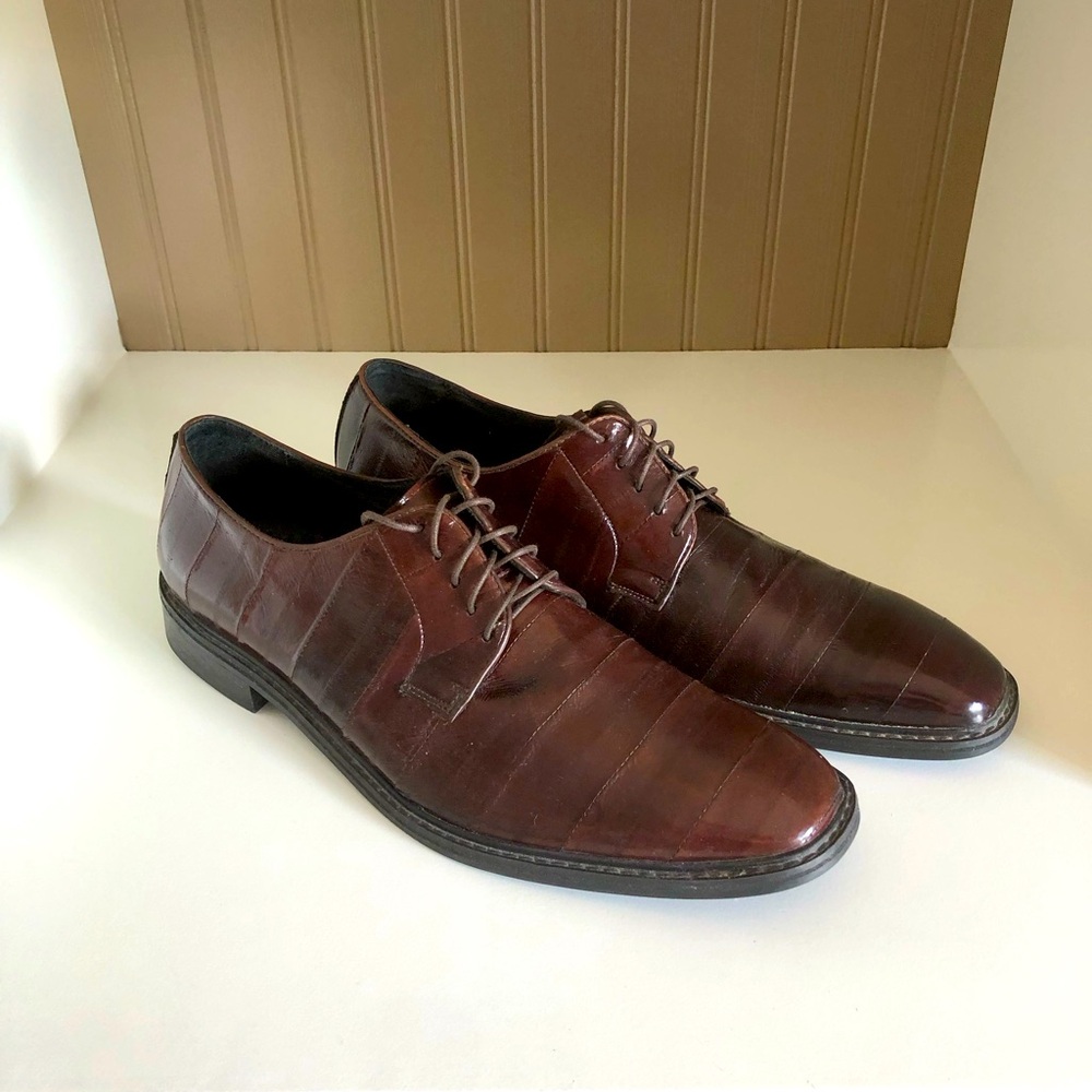 Kenneth Cole Brown Men’s Lace Up Dress Shoes Sz 12